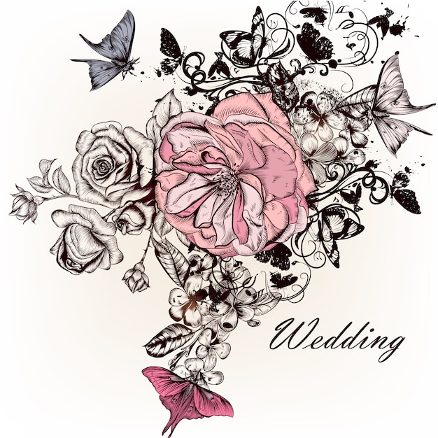 Floral wedding design