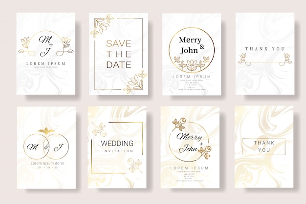 floral wedding invitation card template