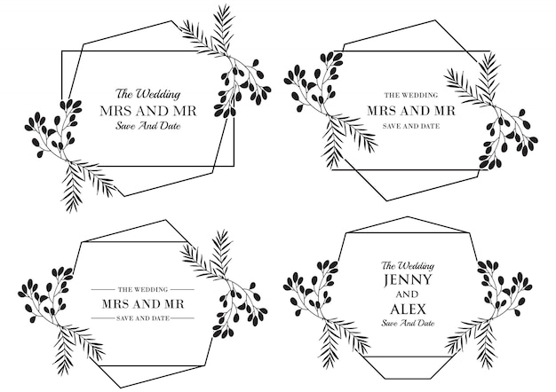 Floral Wedding  templates collection 