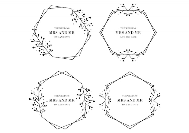 Floral Wedding  templates collection 