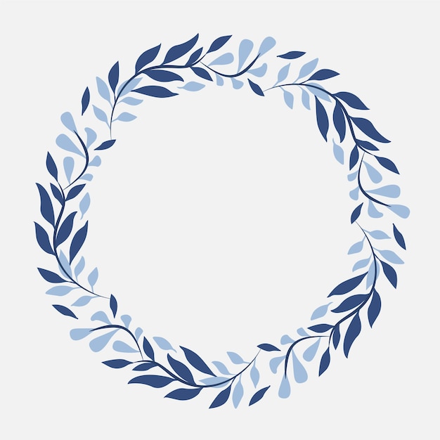 floral wreath frame Vector fully editable