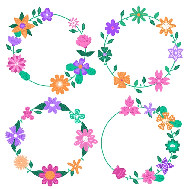 Floral wreaths collection