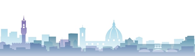 Florence Transparent Layers Gradient Landmarks Skyline