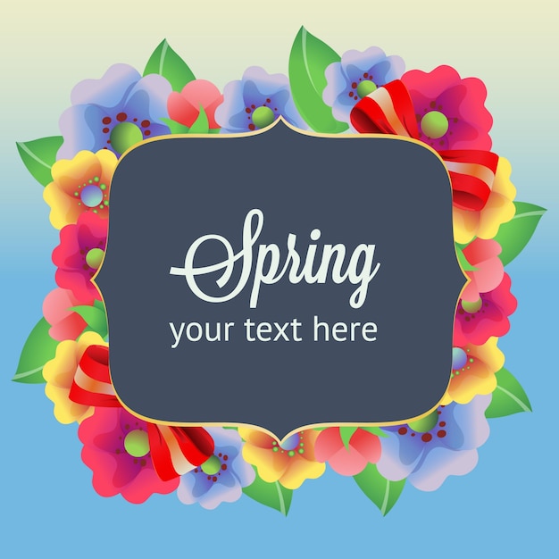 florish spring card