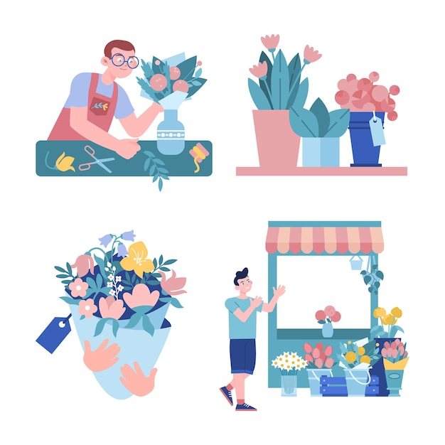 Vector florist icon