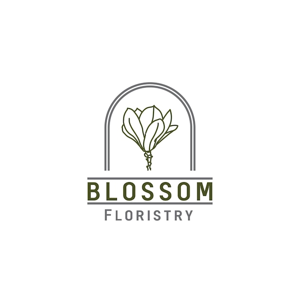 Floristry Business Logo Design Template