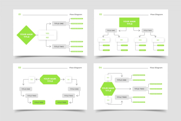 Flow diagram infographic