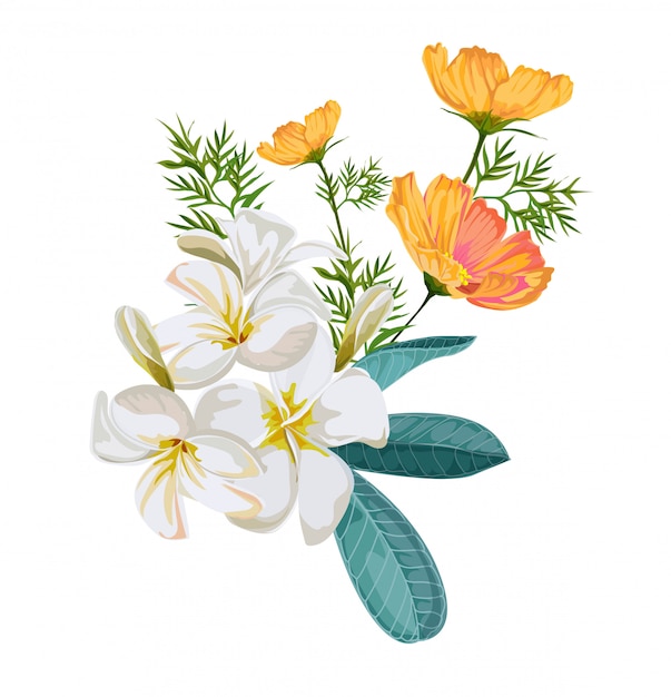 Flower bouquet vector illustration