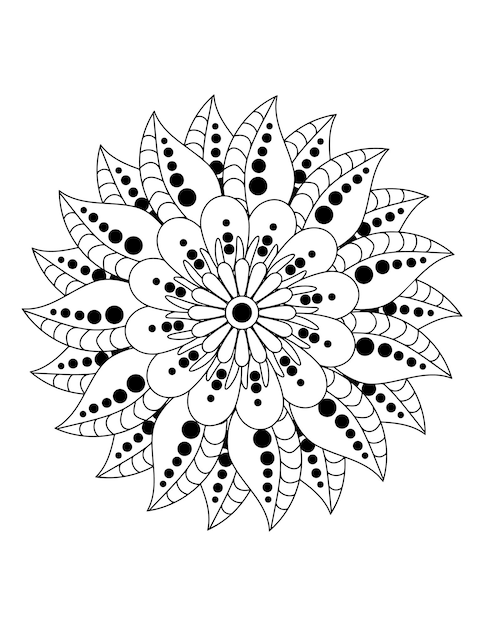 Flower coloring book page, Adult Coloring book page for amazon. Flower coloring Book Page.