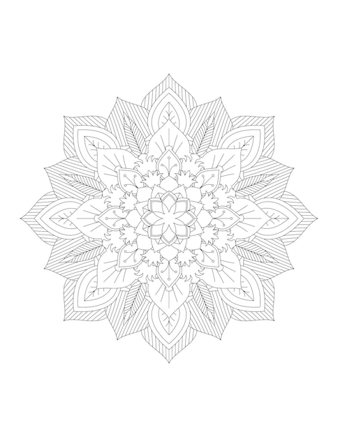 Flower Coloring Page. Mandala. Flower Mandala. Coloring Page