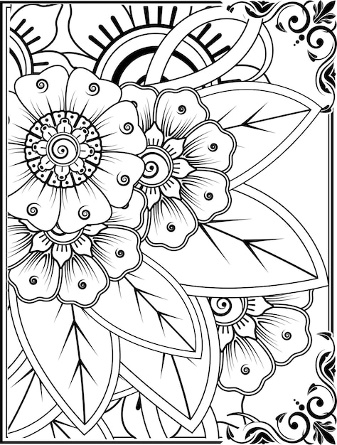 Flower Coloring Pages For Kids