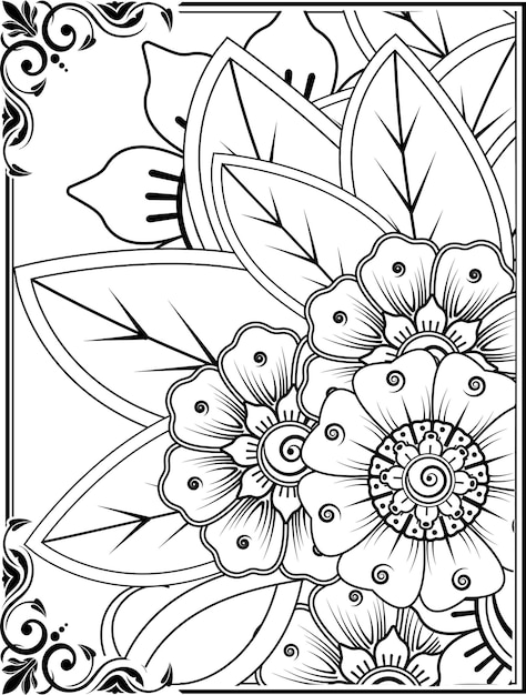 Flower Coloring Pages For Kids