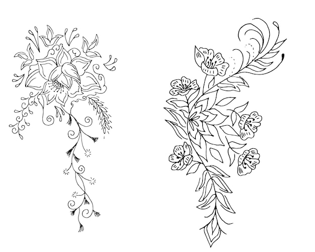 flower design drawing