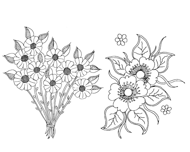 flower design drawing