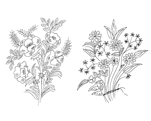 flower design drawing