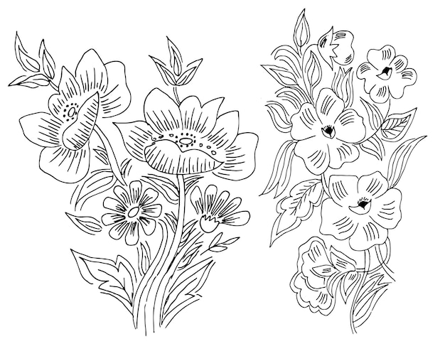 flower design drawing