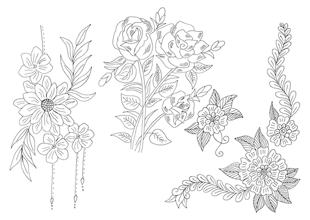 flower design drawing