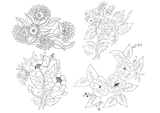 flower design drawing