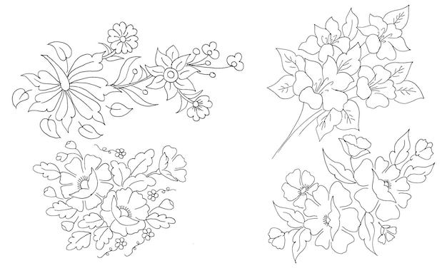 flower design drawing