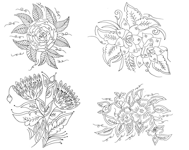 flower design drawing