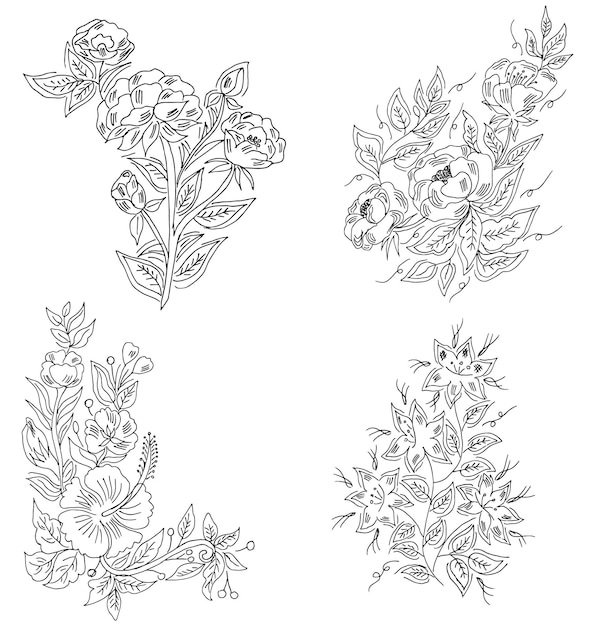 flower design drawing