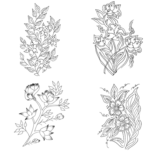 flower design drawing