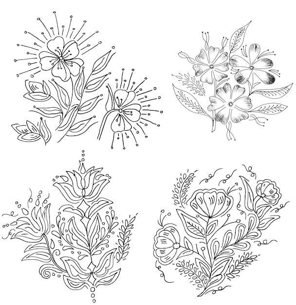 flower design drawing