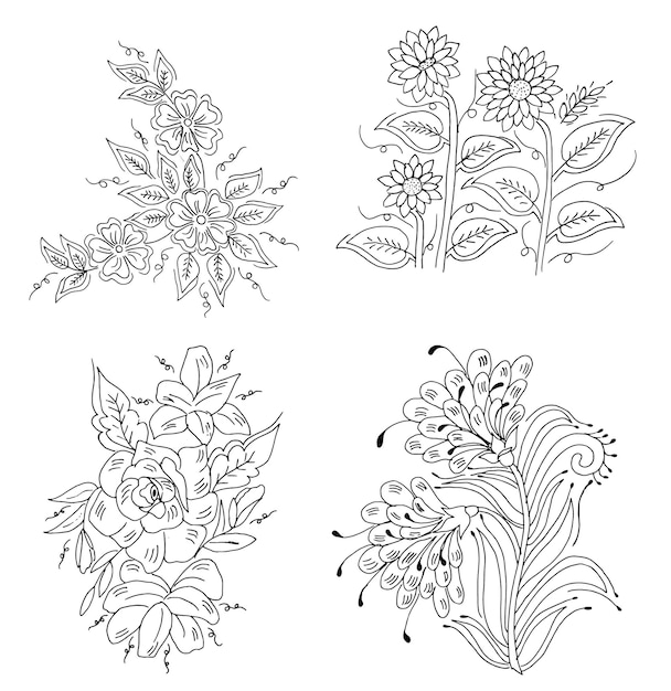 flower design drawing