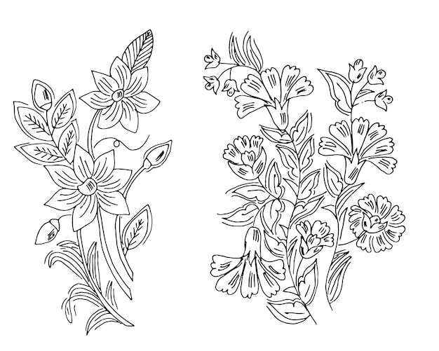 flower design drawing