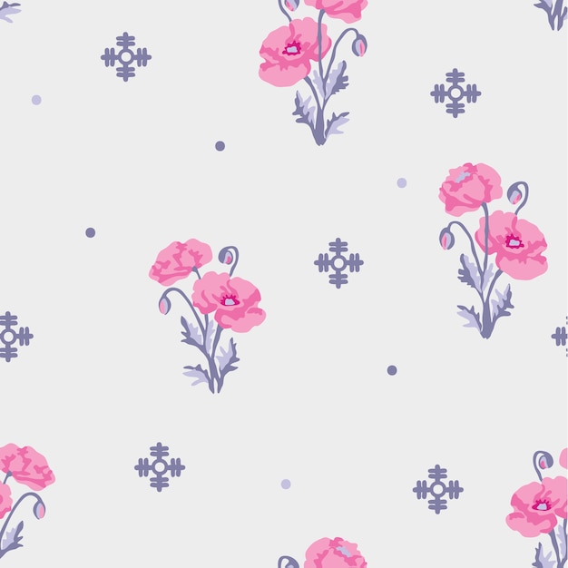 flower fashion geometric pattern print