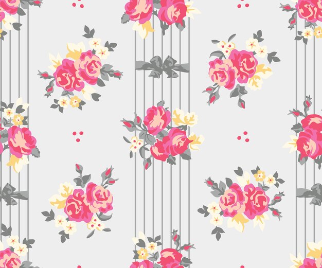 Flower fashion pattern print