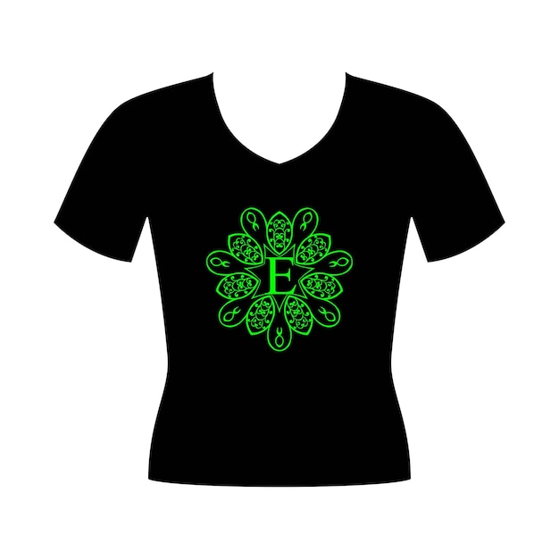 Vector flower font st patricks day tshirt designs