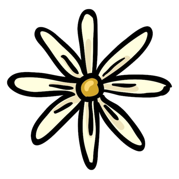 Flower Hand Drawn Doodle Icon