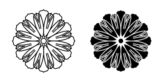 Flower Icon Vector Design Template