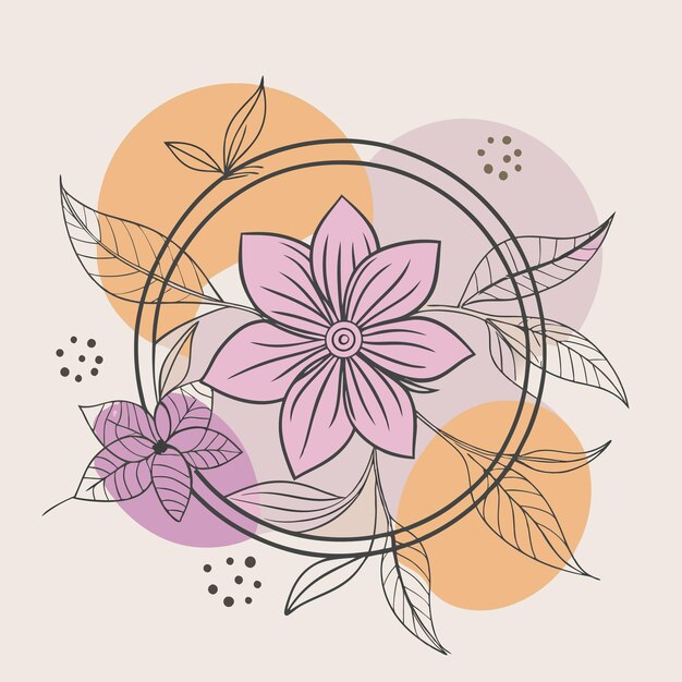 Vector flower illustration vector design