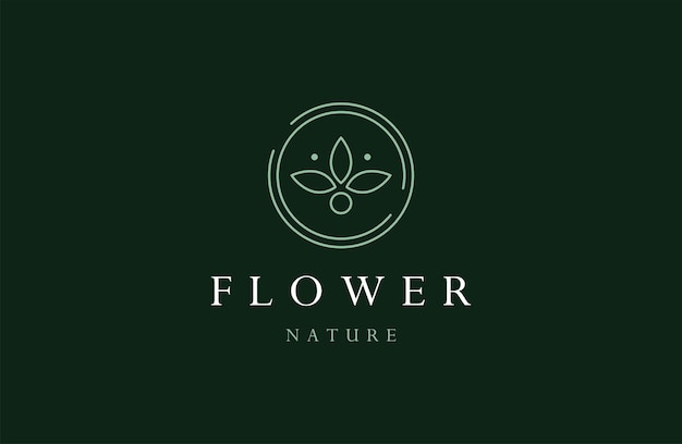 Flower logo icon design template vector illustration