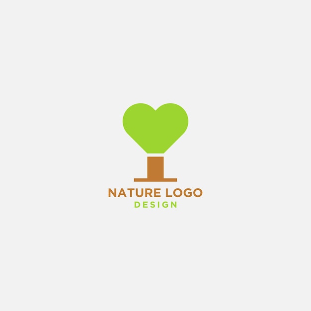 Flower love line logo icon design template