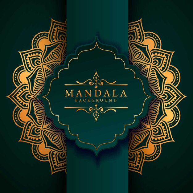 Flower luxury mandala background arabesque style