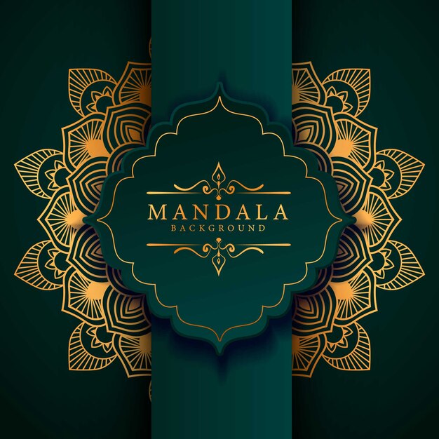 Flower luxury mandala background arabesque style