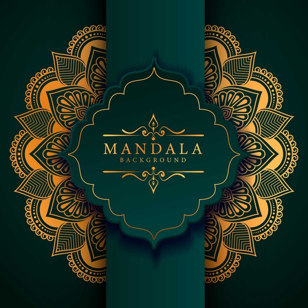 Flower luxury mandala background arabesque style