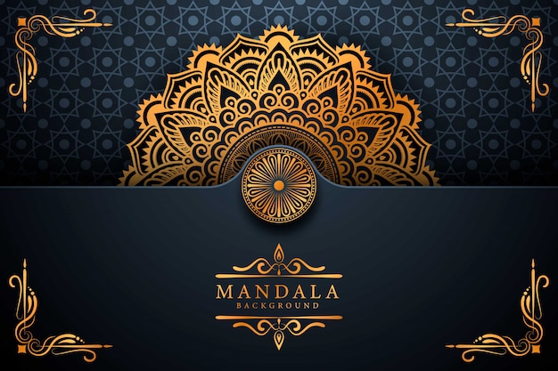 Flower luxury mandala background arabesque style