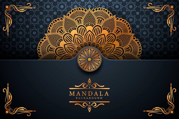 Flower luxury mandala background arabesque style