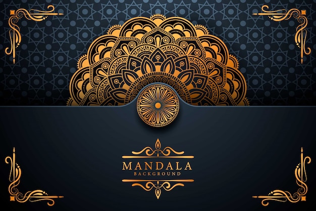 Flower luxury mandala background arabesque style