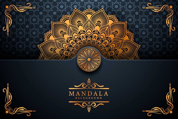 Flower luxury mandala background arabesque style