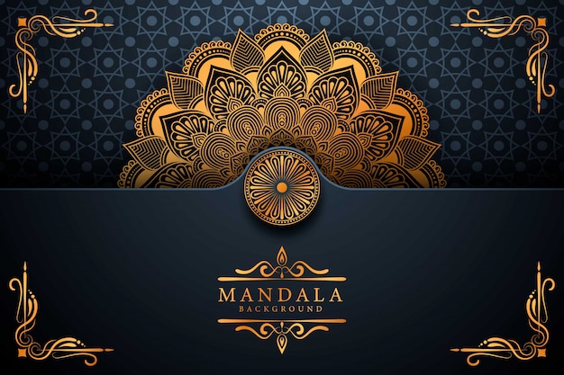 Flower luxury mandala background arabesque style