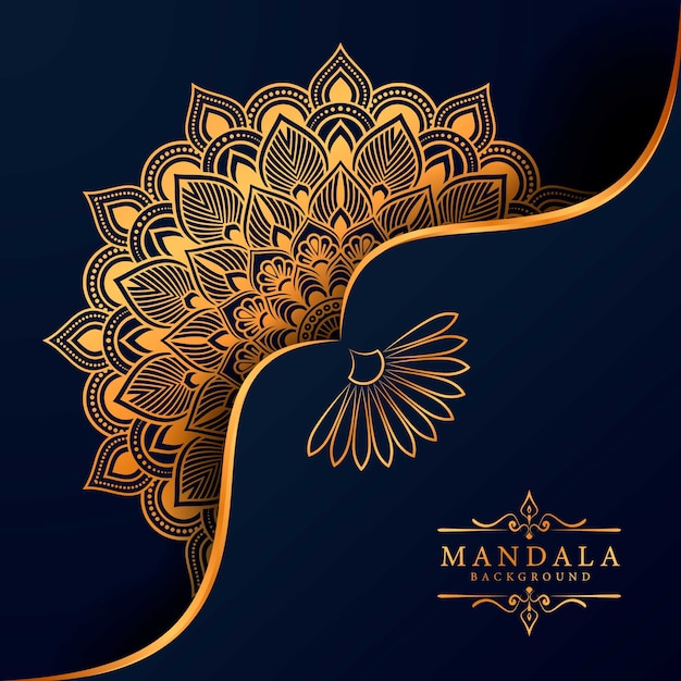 Flower luxury mandala background arabesque style