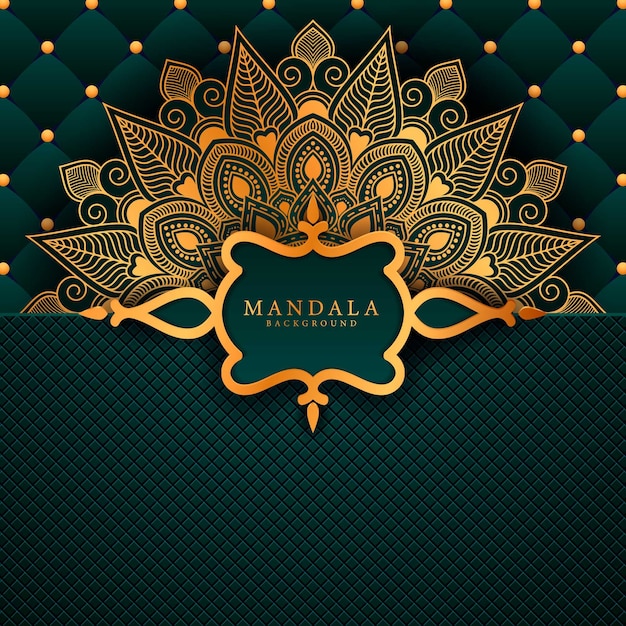 Flower luxury mandala background arabesque style