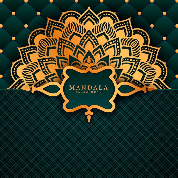 Flower luxury mandala background arabesque style