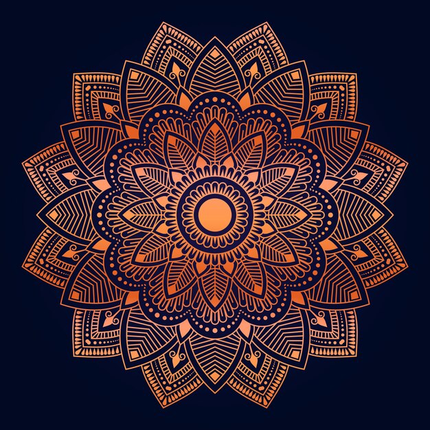 Flower luxury mandala background arabesque style