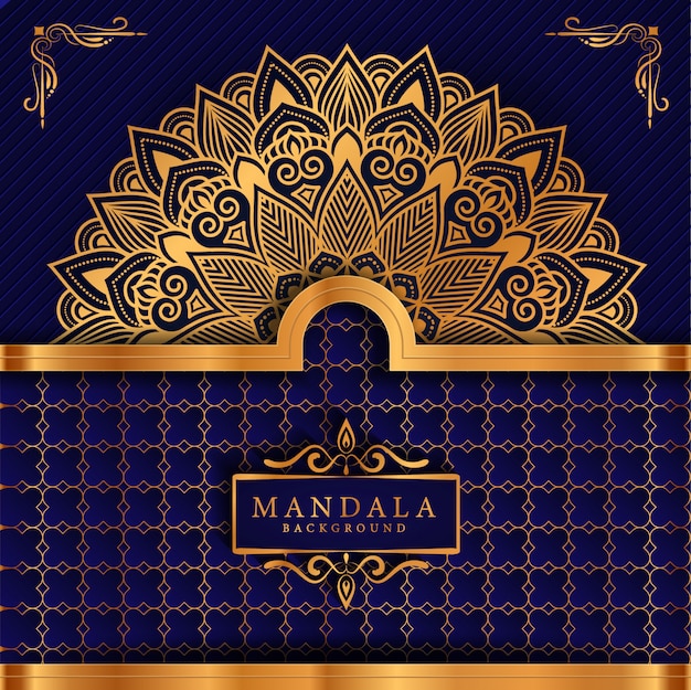 Flower luxury mandala background arabesque style